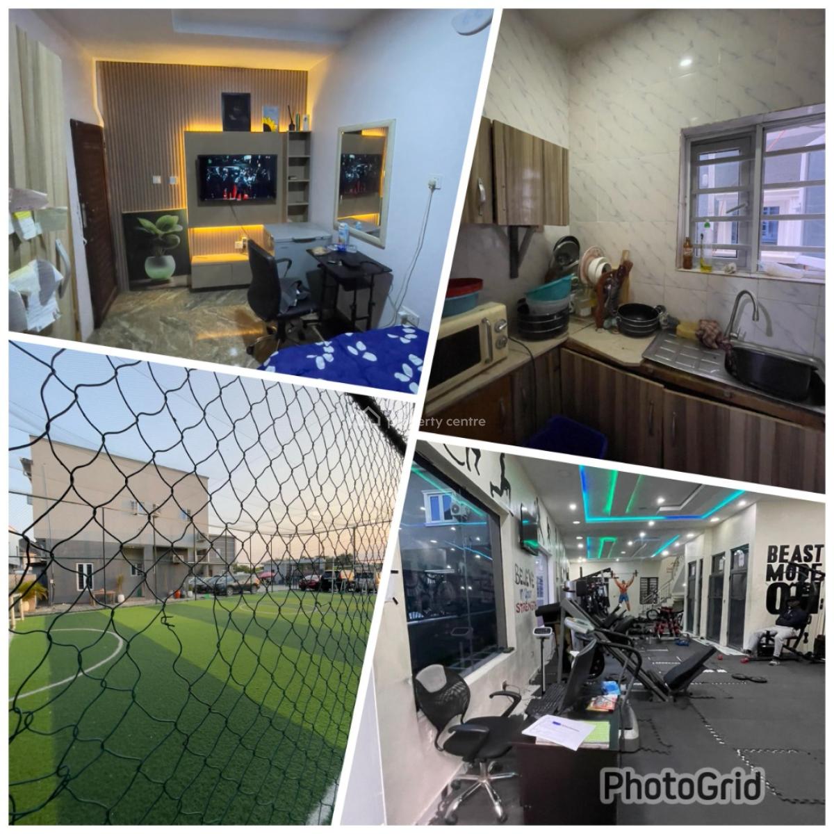 a Single Room with Kitchen and Gym, Agungi, Lekki, Lagos, Flat / Apartment for Rent