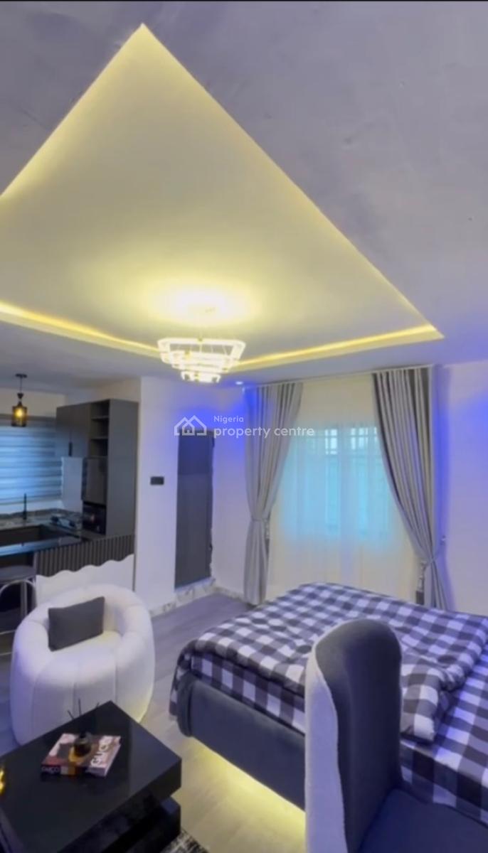 Fully Furnished Self Contain with 24 Hours Light, Bed, Ac, Tv, Wardrob, Pedro, Gbagada, Lagos, Self Contain (single Rooms) for Rent