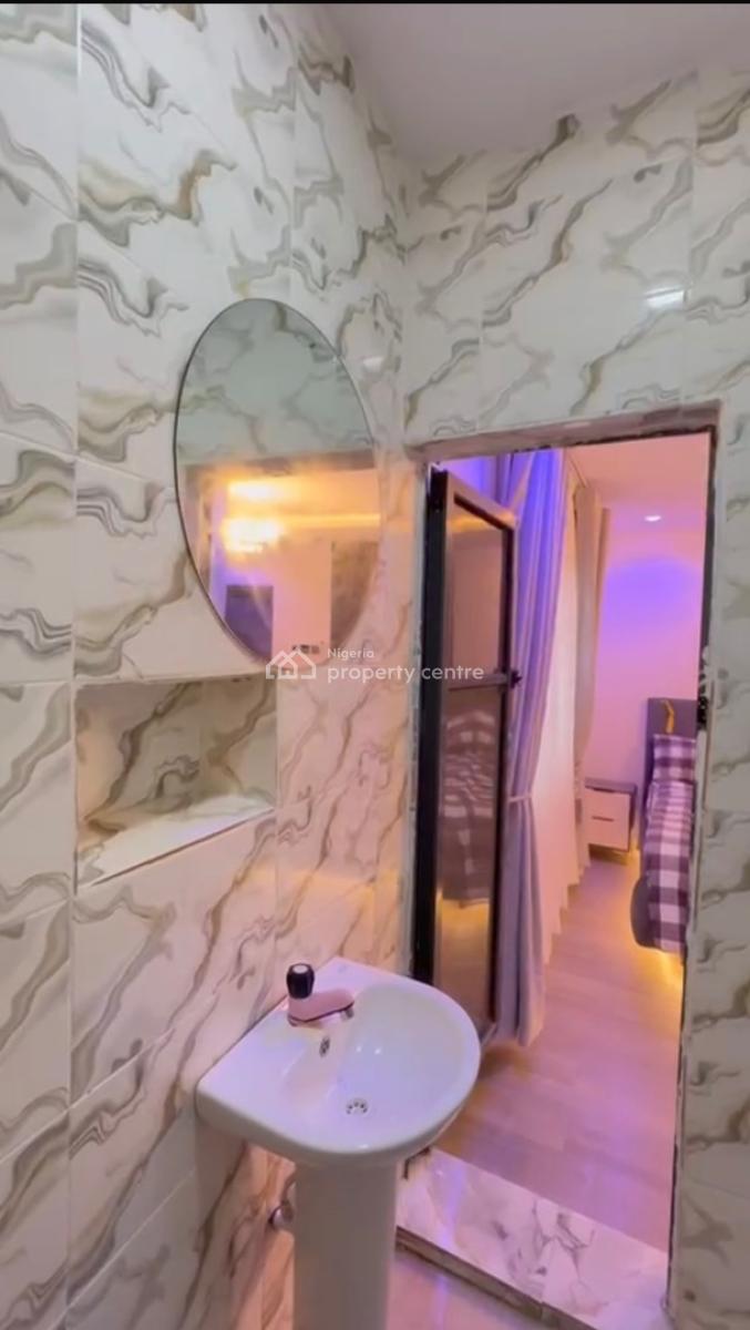 Fully Furnished Self Contain with 24 Hours Light, Bed, Ac, Tv, Wardrob, Pedro, Gbagada, Lagos, Self Contain (single Rooms) for Rent
