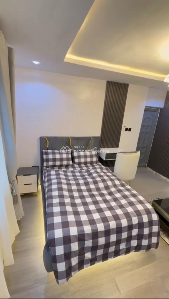 Fully Furnished Self Contain with 24 Hours Light, Bed, Ac, Tv, Wardrob, Pedro, Gbagada, Lagos, Self Contain (single Rooms) for Rent