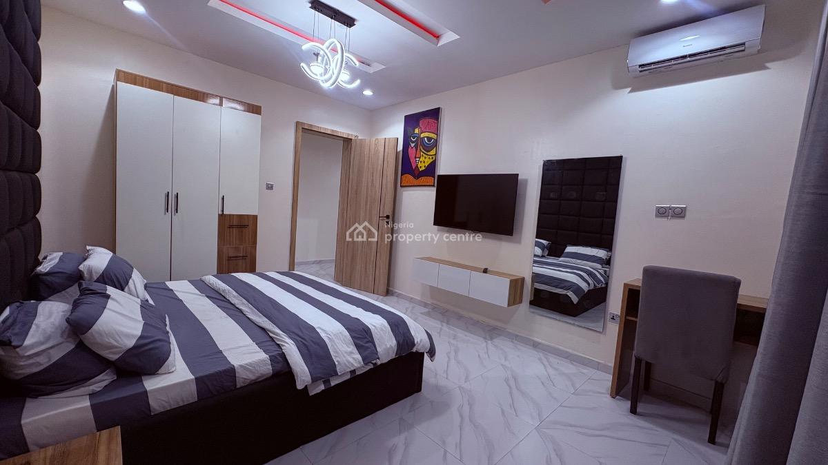 Nice 3 Bedroom Furnished Apartment in a Secured Estate, Gra, Abijo, Lekki, Lagos, Flat / Apartment Short Let