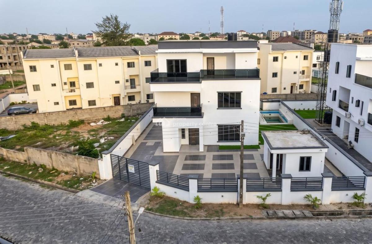 Most Affordable 5bed Detached Best Water Front Home,10 Car Park, Pool, Osapa, Lekki, Lagos, Detached Duplex for Sale