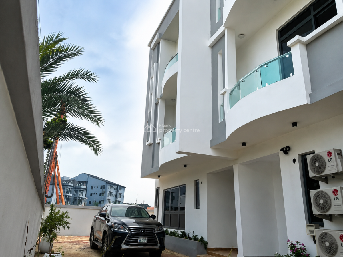 Brand New 4 Bedroom Terrace House with Bq (corner Unit), Off Queens Drive, Ikoyi, Lagos, Terraced Duplex for Rent
