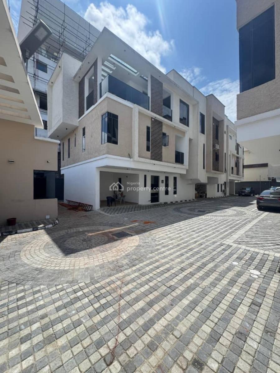 Fully Serviced Luxury 4 Bedroom Terrace Duplex with Bq, Right, Lekki Phase 1, Lekki, Lagos, Terraced Duplex for Rent