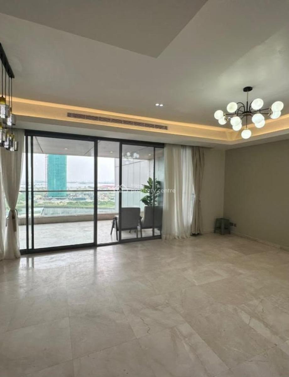 Fully Serviced Sea View Luxury 3 Bedroom Apartment with Bq, Eko Pearl Tower, Eko Atlantic City, Lagos, Flat / Apartment for Rent
