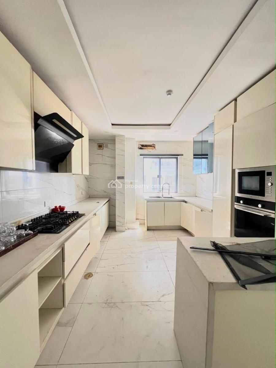 Luxury 4-bedroom Apartment Located on The 3rd Floor + Gym, Pool, Ikoyi, Lagos, Flat / Apartment for Rent