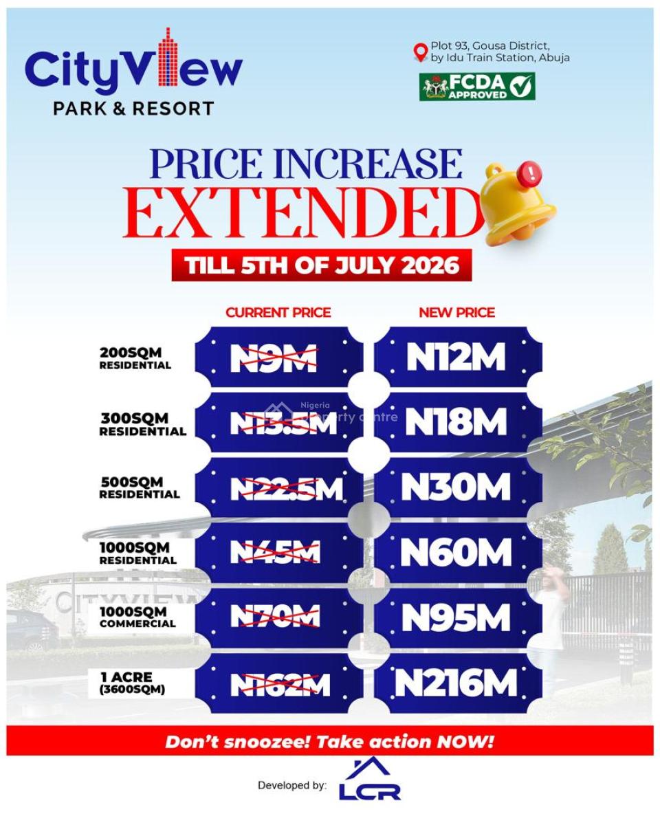 Most Stunning & Affordable Fcda C of O Land, By Gousa District, Adjacent Nnamdi Azikiwe Internatinal Airport, Idu Industrial, Abuja, Mixed-use Land for Sale