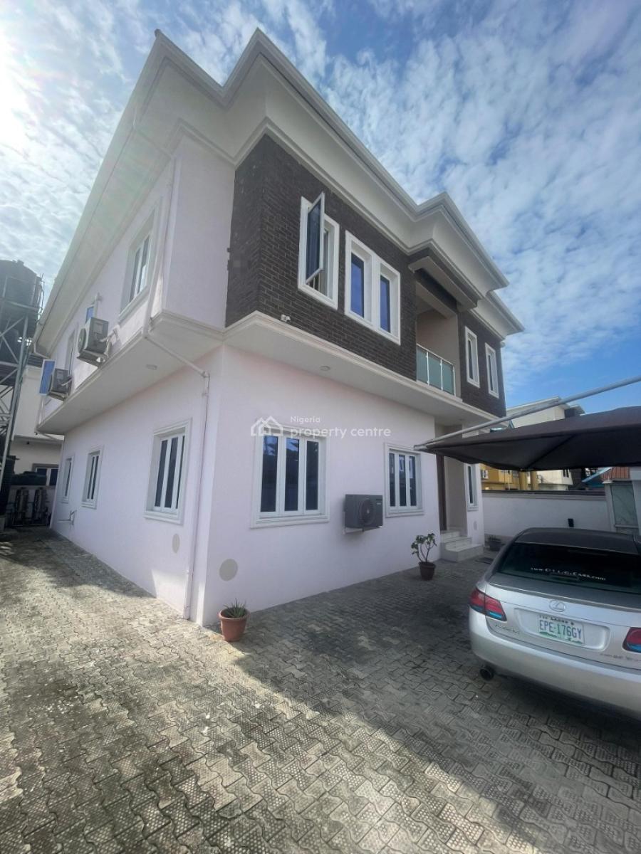 a Well-finished 5-bedroom Detached House with One (1) Room Bq., Canal West Estate, Osapa, Lekki, Lagos, Lekki, Lagos, Detached Duplex for Rent