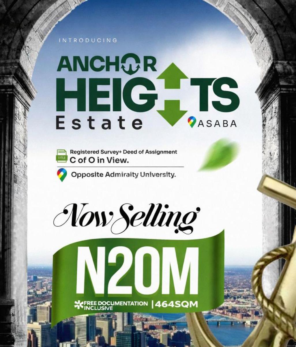Mixed Use Land, Anchor Heights Estate Opposite Admiralty Naval University Ibusa*, Oshimili North, Delta, Mixed-use Land for Sale