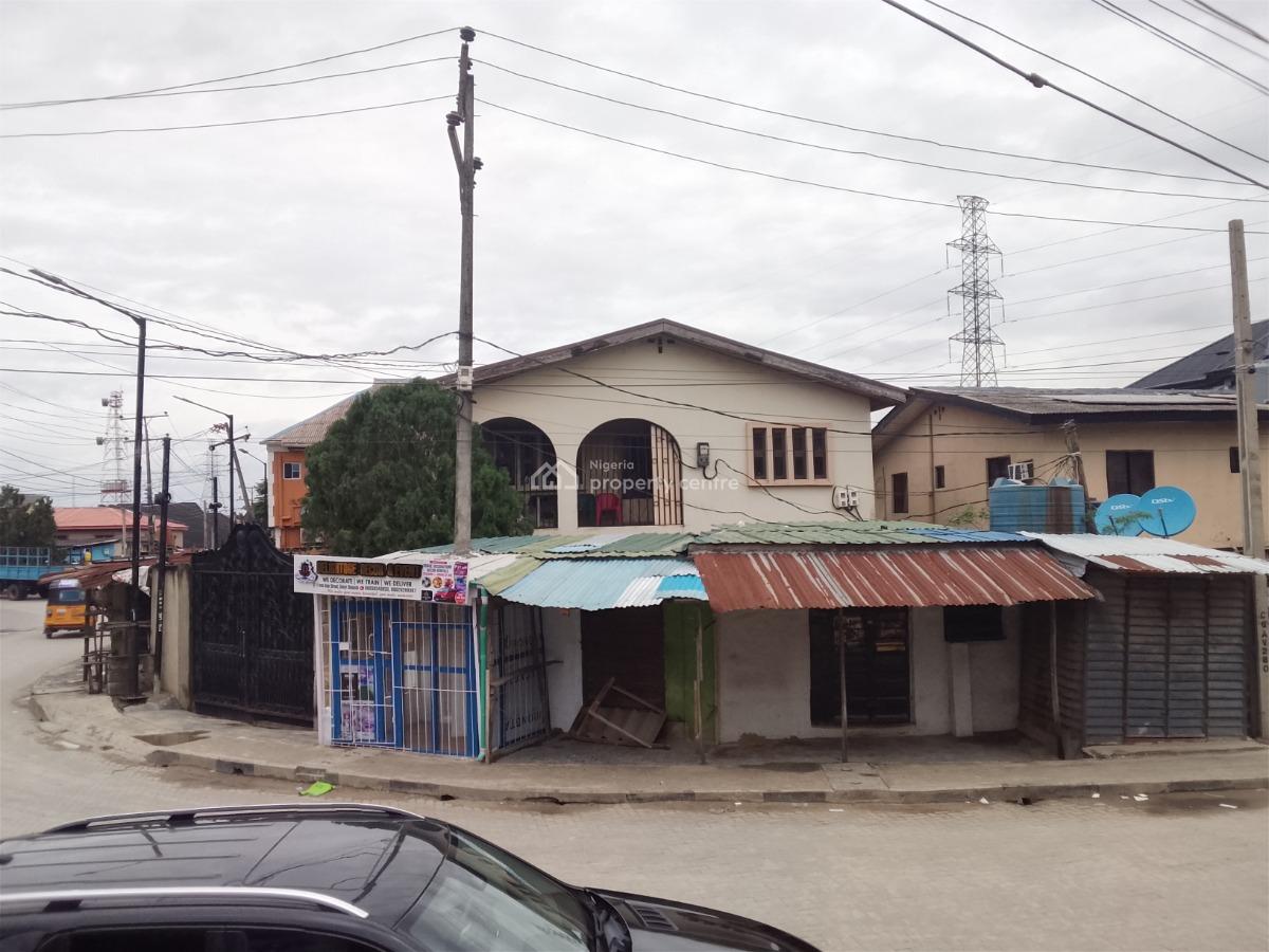 5 Bedroom Detached House + Mini-flat Bq on 800m2 Corner Piece Land, Femi Kufo Street By Brown Street, Soluyi, Soluyi, Gbagada, Lagos, Detached Duplex for Sale