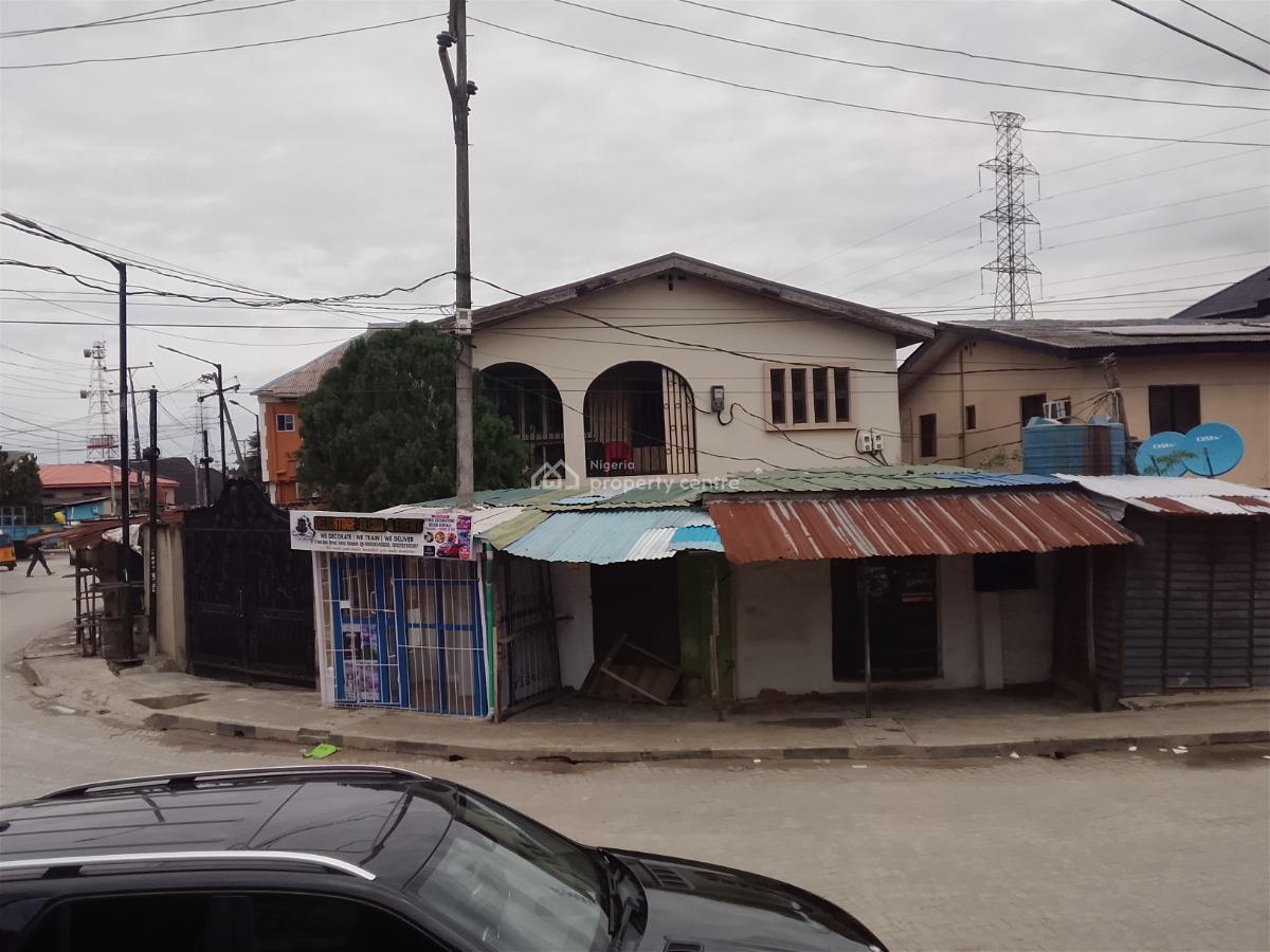 5 Bedroom Detached House + Mini-flat Bq on 800m2 Corner Piece Land, Femi Kufo Street By Brown Street, Soluyi, Soluyi, Gbagada, Lagos, Detached Duplex for Sale