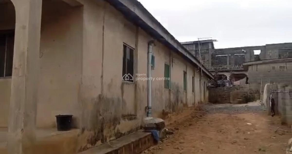 Adaptable 10-room Bungalow, Oyebanji Street, Omitoro, Off Ijede Road, Ijede, Lagos, Detached Bungalow for Sale