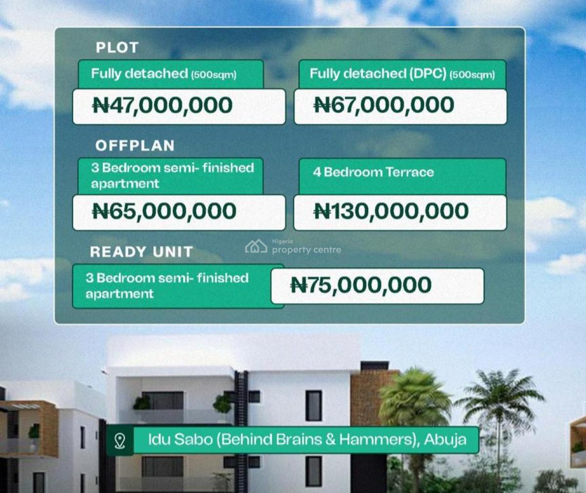 Off-plan 3 and 4 Bedroom Duplex, Sabo, Idu Industrial, Abuja, Terraced Duplex for Sale