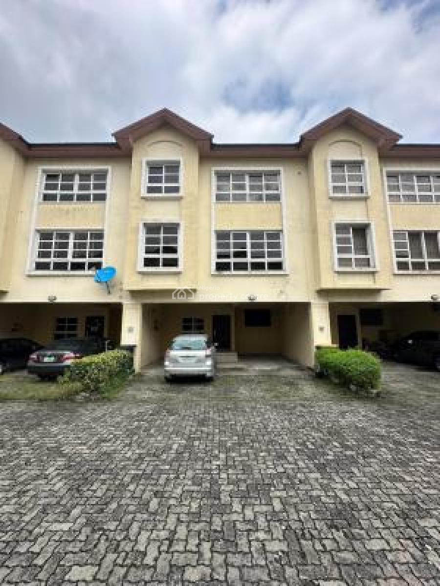 Fully Serviced 4 Bedroom Duplex with Bq + 24hrs Power, Bourdillon Court Estate Off Chevron Drive, Lekki, Lagos, Terraced Duplex for Rent