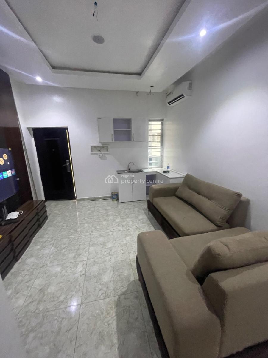 Spacious Fully Furnished One Bedroom with 2 Balconies 24 Hours Light, Buena Vista, Lekki, Lagos, Mini Flat (room and Parlour) for Rent