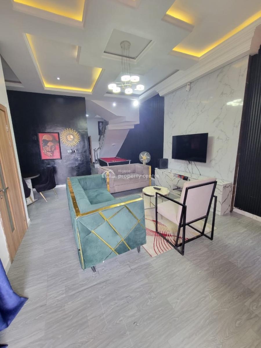Fully Furnish 4 Bedroom Duplex, Off Nicon Town, Ikate, Lekki, Lagos, Detached Duplex for Rent