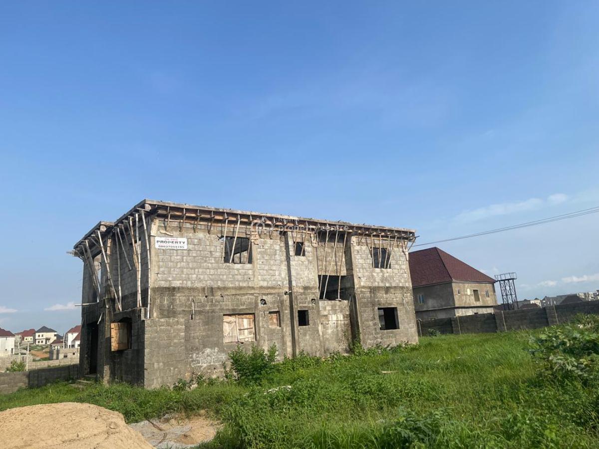 Executive 5-bedroom Duplex (carcass Stage) at Congress Valley, Congress Valley Estate, Rainbow Estates Group By Technology Villa, Sabon Lugbe, Lugbe District, Abuja, Detached Duplex for Sale