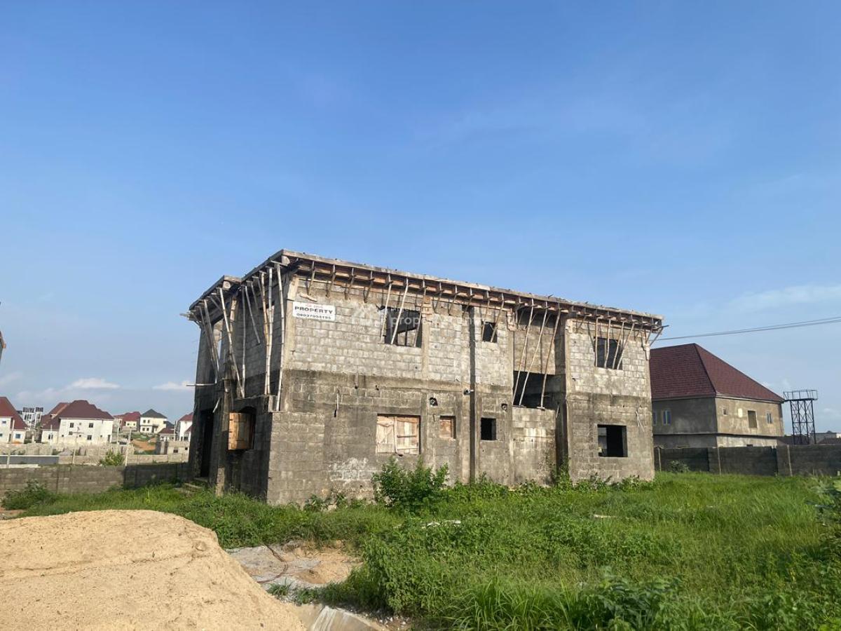 Executive 5-bedroom Duplex (carcass Stage) at Congress Valley, Congress Valley Estate, Rainbow Estates Group By Technology Villa, Sabon Lugbe, Lugbe District, Abuja, Detached Duplex for Sale