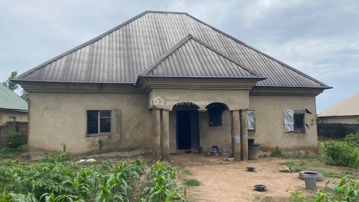 Spacious Semifinished 4 Bedroom Bungalow, Sauka New Site Estate, Fha (f.h.a), Lugbe District, Abuja, Detached Bungalow for Sale