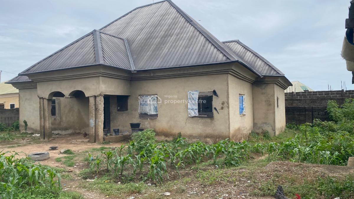 Spacious Semifinished 4 Bedroom Bungalow, Sauka New Site Estate, Fha (f.h.a), Lugbe District, Abuja, Detached Bungalow for Sale