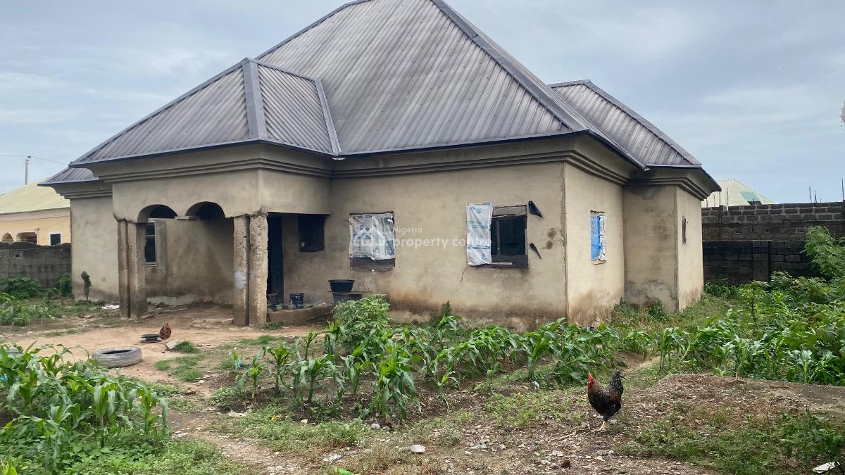 Spacious Semifinished 4 Bedroom Bungalow, Sauka New Site Estate, Fha (f.h.a), Lugbe District, Abuja, Detached Bungalow for Sale