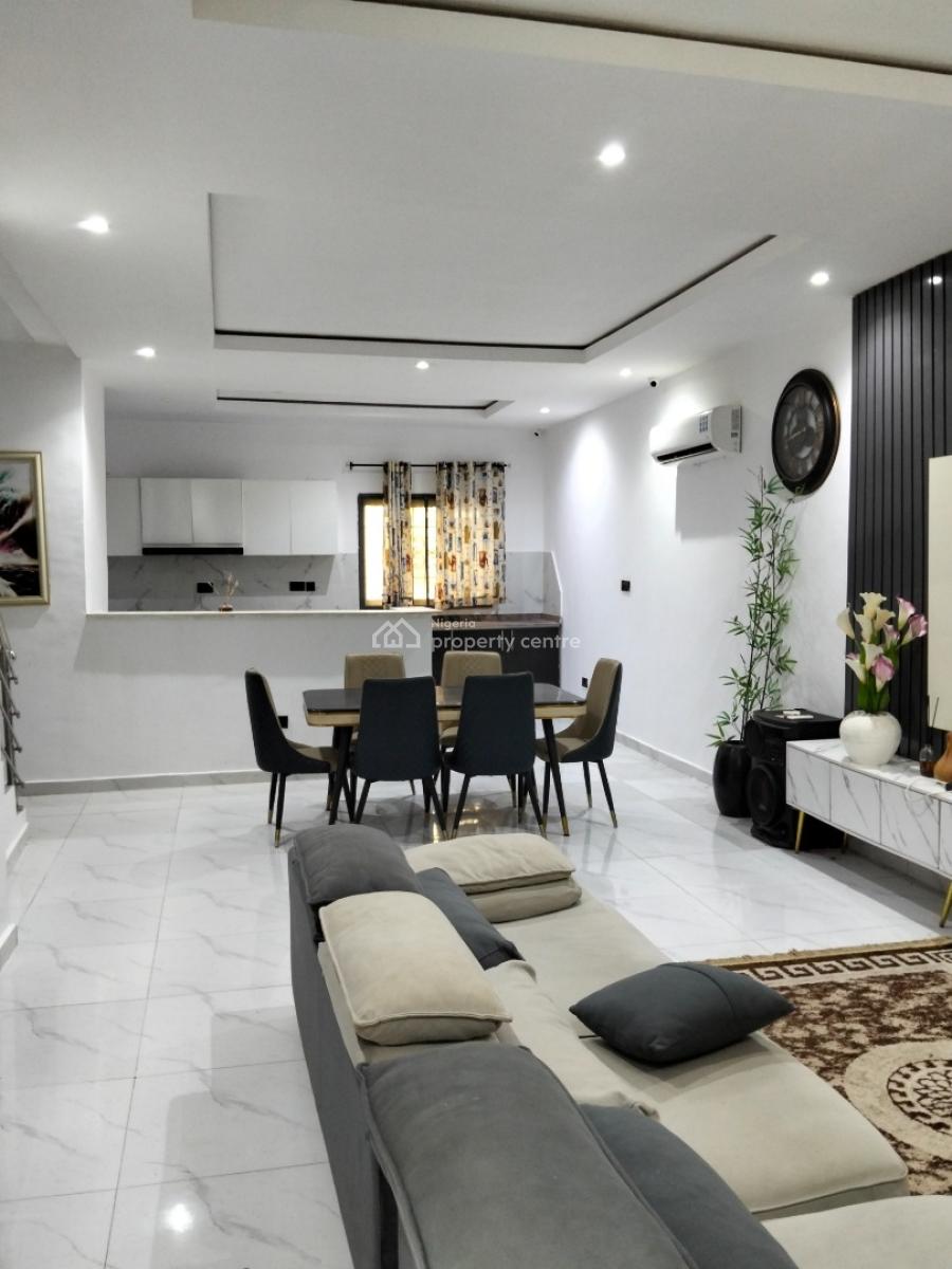 Furnished 4 Bedroom Terrace Duplex, Alverton Court,near Shoprite, Lufasi Park, Sangotedo, Ajah, Lagos, Terraced Duplex for Sale