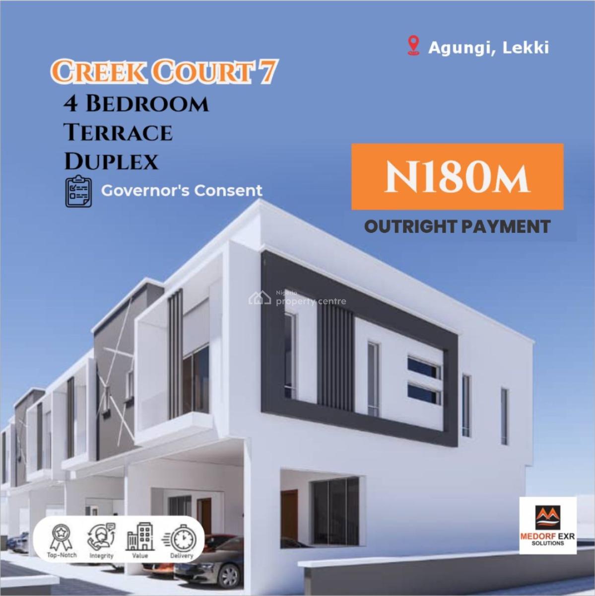 Now Available, Agungi, Agungi, Lekki, Lagos, Terraced Duplex for Sale