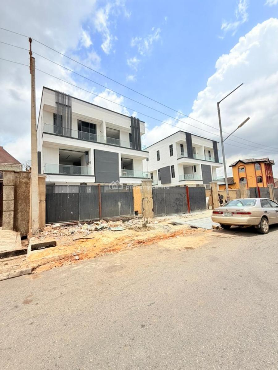 Architecturally Designed 4 Bedroom Semi Detached Duplex Plus Bq, Contemporary Detailed Home with Bq in a Secured Estate, Omole Phase 2, Ikeja, Lagos, Semi-detached Duplex for Sale
