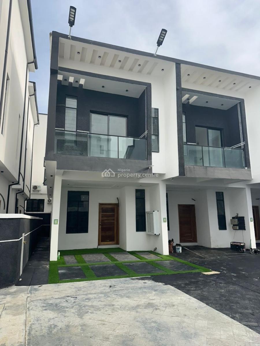 4 Bedroom Terrace Duplex, Chevron, Lekki, Lagos, Terraced Duplex for Rent