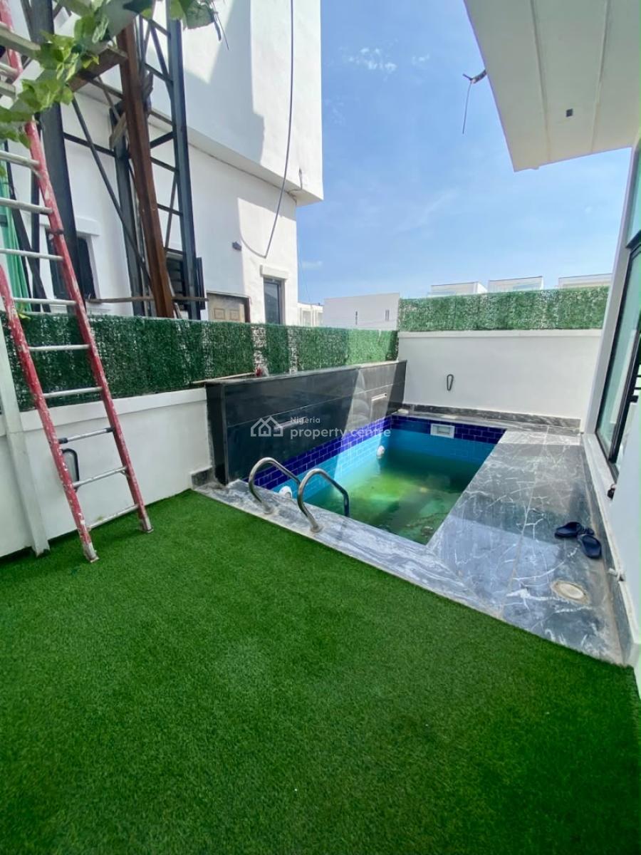 Luxury Smart 5 Bedroom Duplex with Bq, Located Inside Clean Estate,no Flood,estate Secured, Lekki, Lagos, Detached Duplex for Rent