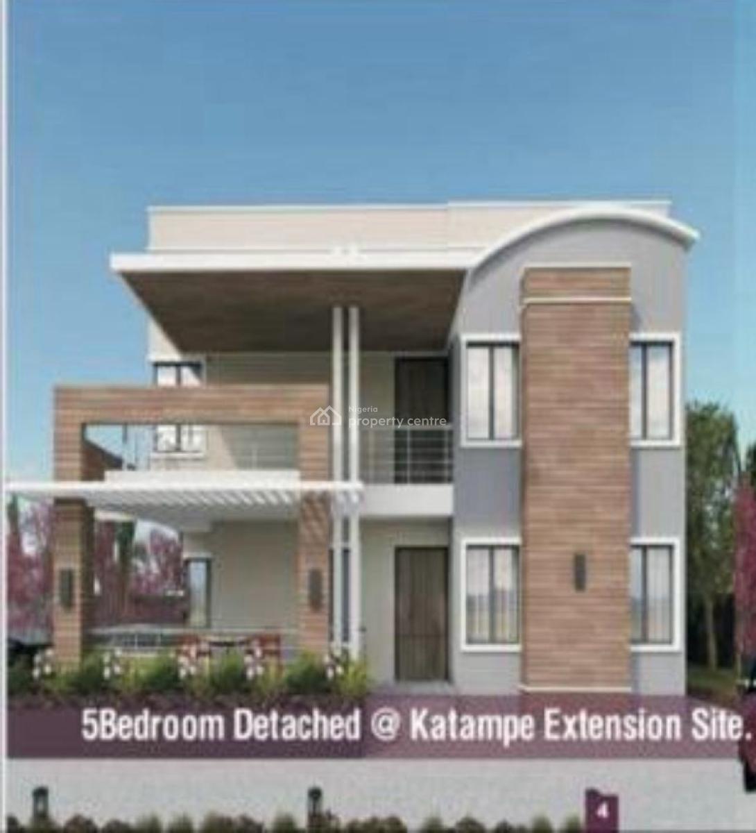 5-bedroom Fully Detached Duplex Carcass Level in a Secured Estate, Katampe Extension, Katampe, Abuja, Detached Duplex for Sale