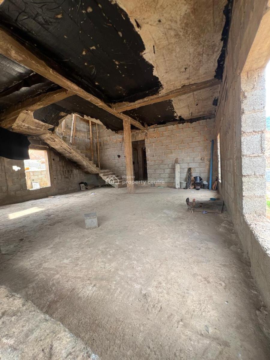 5-bedroom Fully Detached Duplex Carcass Level in a Secured Estate, Katampe Extension, Katampe, Abuja, Detached Duplex for Sale