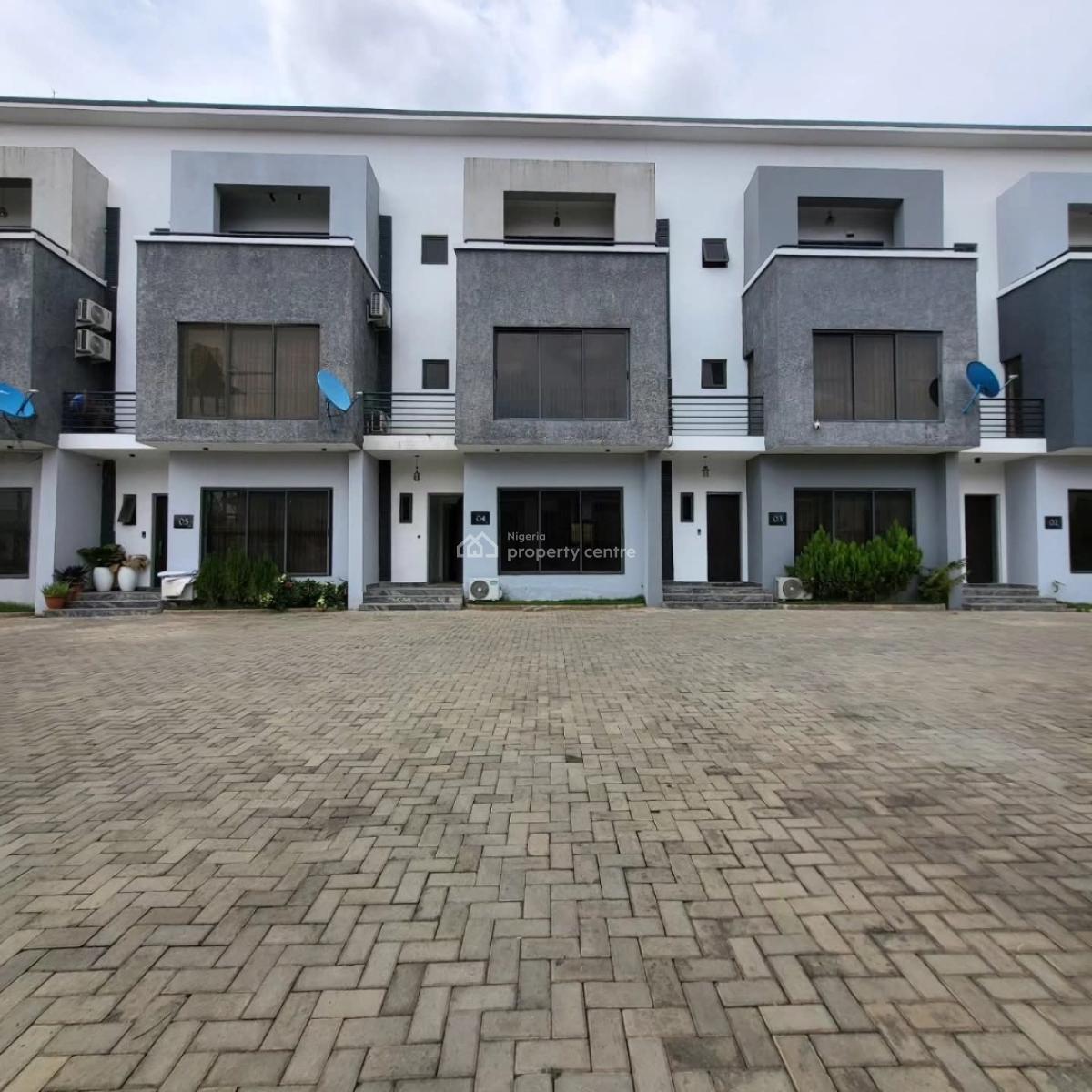 Newly Built 4 Bedrooms Terrace Duplex with a Room Boys, Guzape District, Abuja, Detached Duplex for Sale