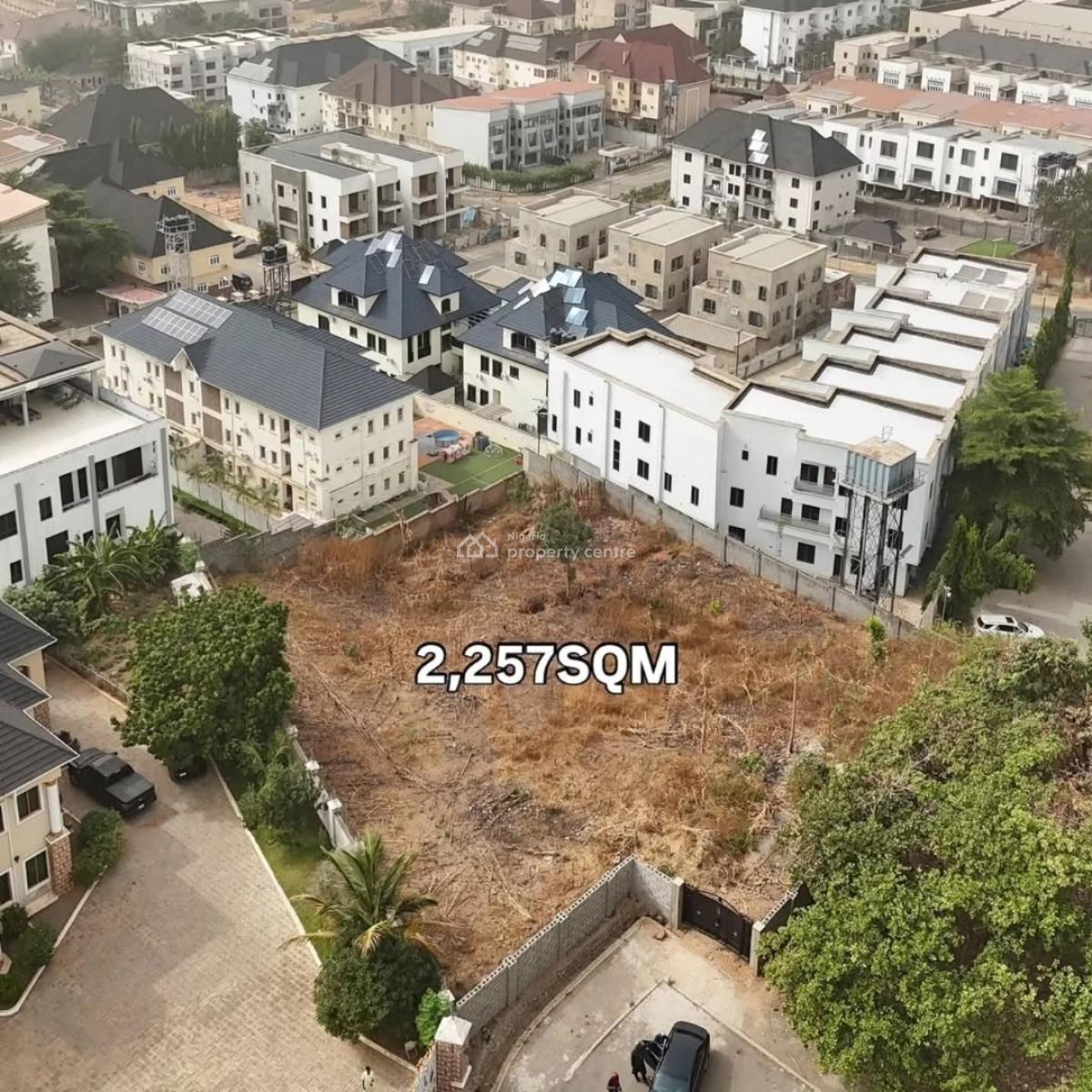 Residential Property Measuring 2,257 Sqm² Available, Guzape District, Abuja, Land for Sale