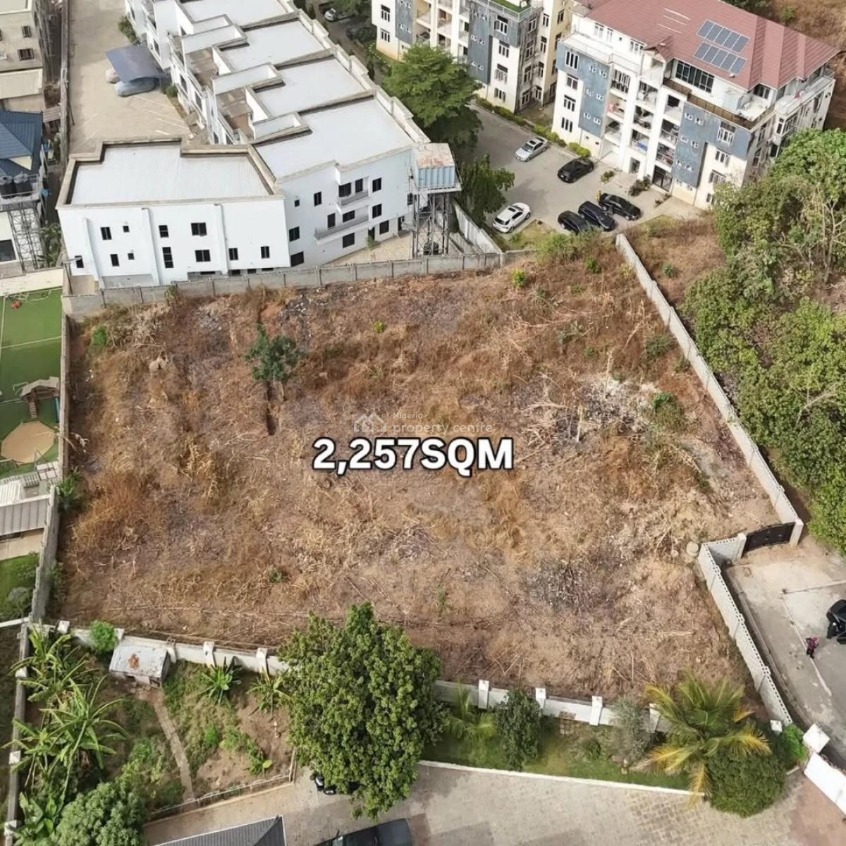 Residential Property Measuring 2,257 Sqm² Available, Guzape District, Abuja, Land for Sale