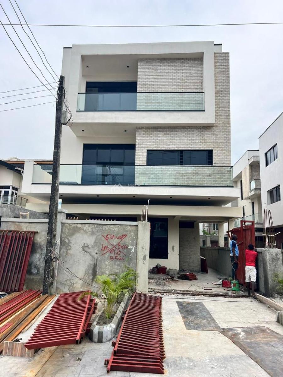 Modern 5 Bedroom Detached with Cinema/gym, Bq, Aesthetically Pleasing 5 Bedroom Mansion, Lekki Phase 1, Lekki, Lagos, Detached Duplex for Sale