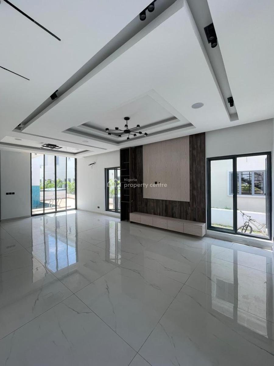 Contemporary 5 Bedroom Semi  Detached Duplex with Bq, Cinema & Pool, Ikate, Lekki, Lagos, Semi-detached Duplex for Sale