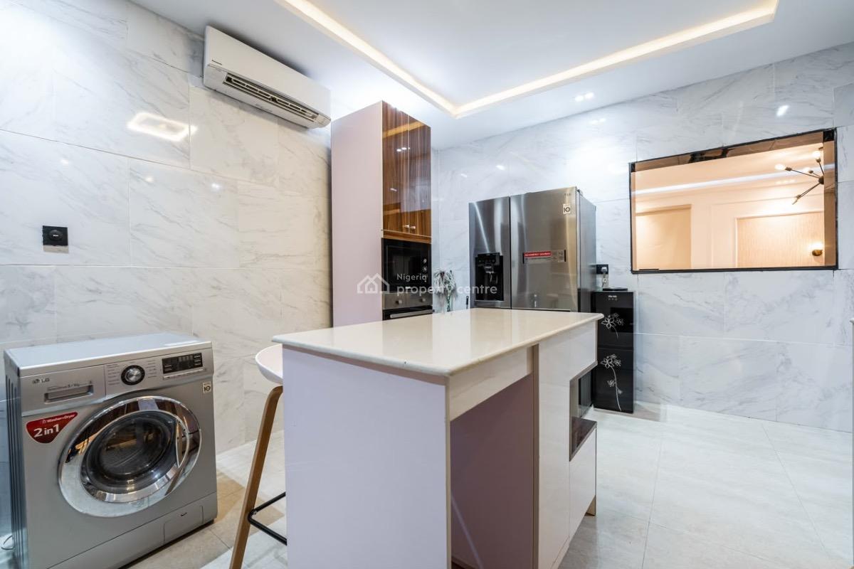 Luxurious 3 Bedroom Furnished Serviced Apartment with Bq and Pool, Banana Island, Banana Island, Ikoyi, Lagos, Flat / Apartment for Rent