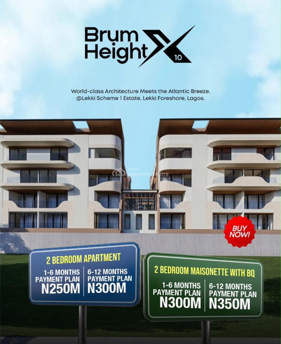 2 &3 Brum Height 11 (the Definition), Lekki, Lekki Phase 1, Lekki, Lagos, Flat / Apartment for Sale