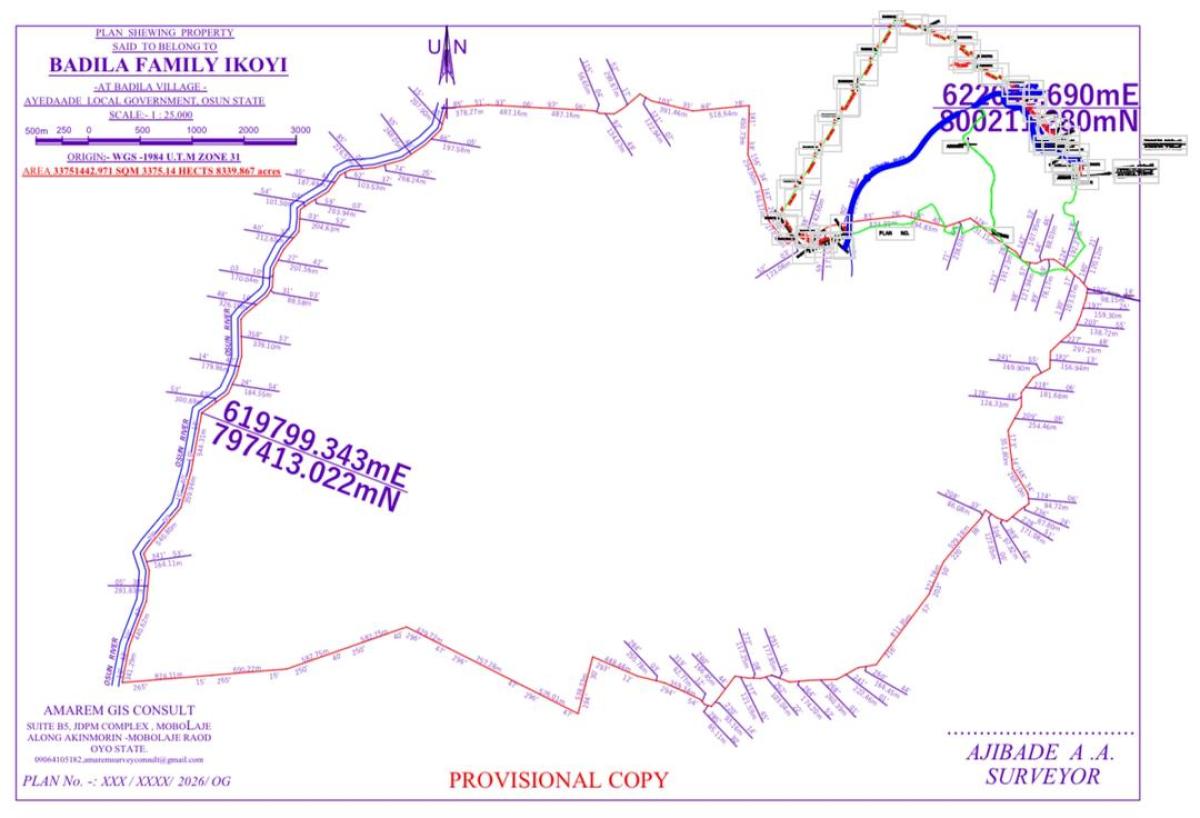 8000acres of Farmland, Badila Village in Ikoyi Ile Osun State, Osogbo, Osun, Commercial Land for Sale