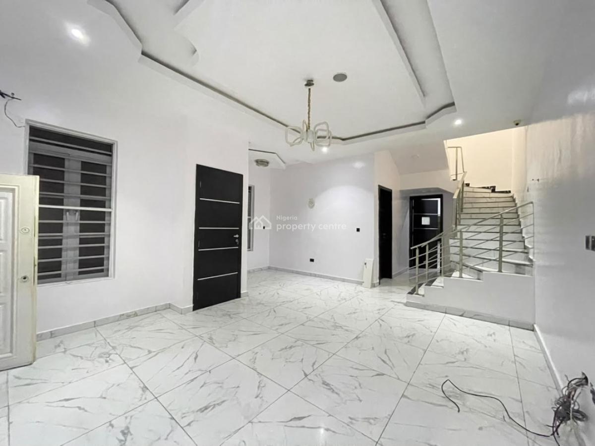 Nicely Finished 4 Bedroom Semi Detached Duplex with Bq, Chevron, Lekki, Lagos, Semi-detached Duplex for Rent