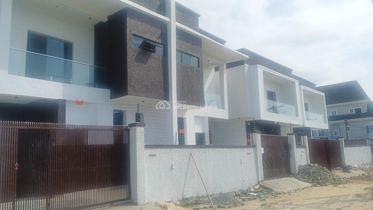 Newly Built 4 Bedrooms Semi Detached House with Boyz Quarter, Behind Blenco Supermarket, Sangotedo, Ajah, Lagos, Detached Duplex for Sale