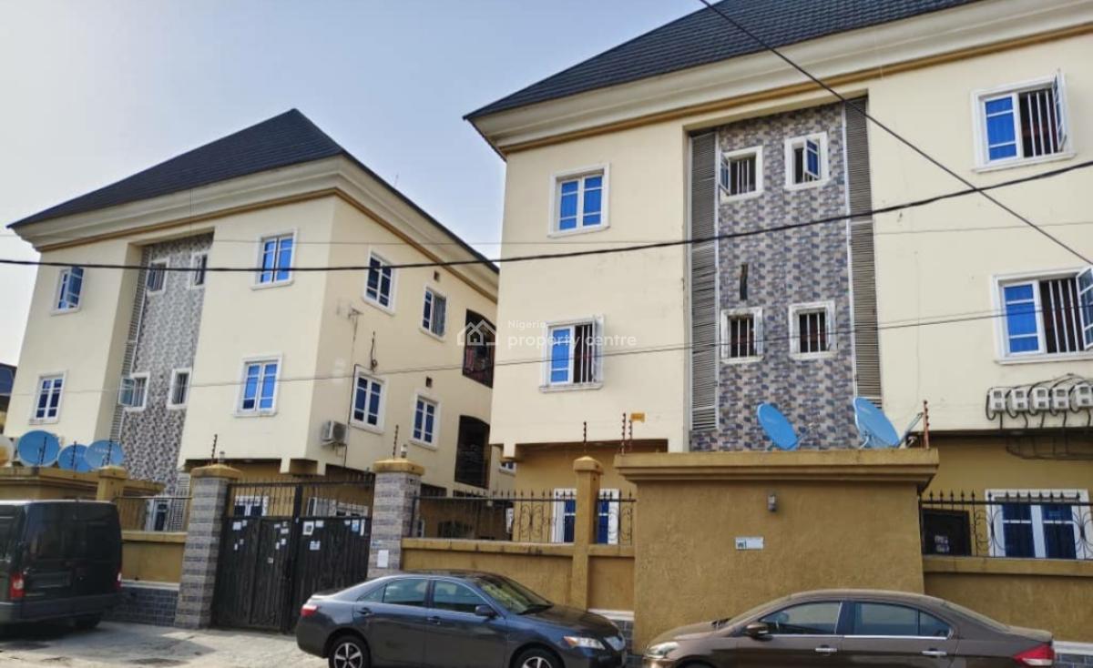 Block of 12 Flats= 6 Units of 2 Bedroom Flats Each All Ensuite on 1300sqm, Victory Estate Off Ago Palace Way, Okota, Isolo, Lagos, Block of Flats for Sale