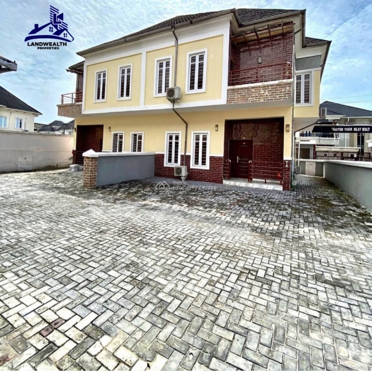 Spacious 4 Bedroom Semi Detached Duplex with Bq Inside a Mini Estate, Secure Estate at Ikota School, Ikota, Lekki, Lagos, Semi-detached Duplex for Rent