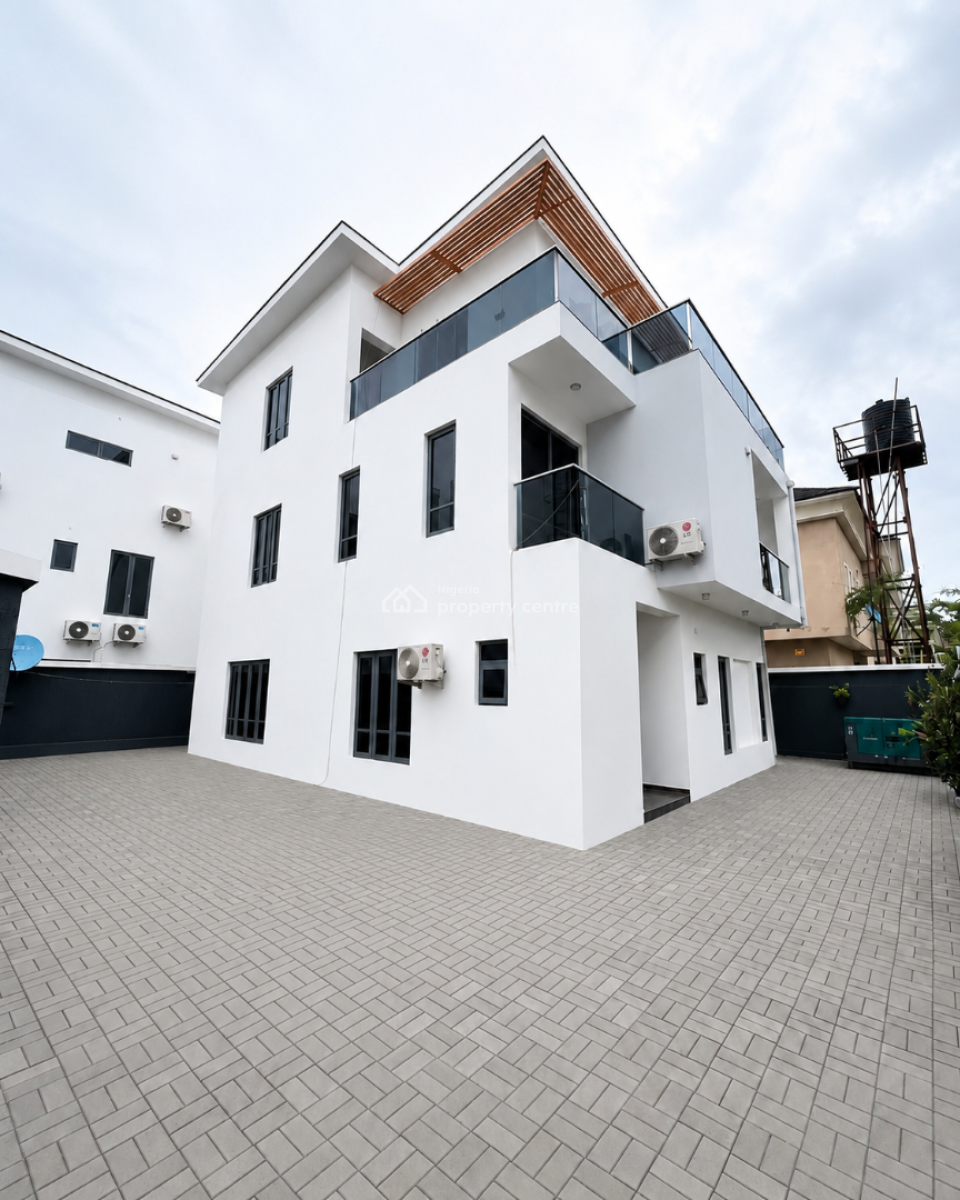 Spacious 5 Bedroom Semi-detached Duplex with Bq, Lekki Phase 1, Lekki, Lagos, Detached Duplex for Rent