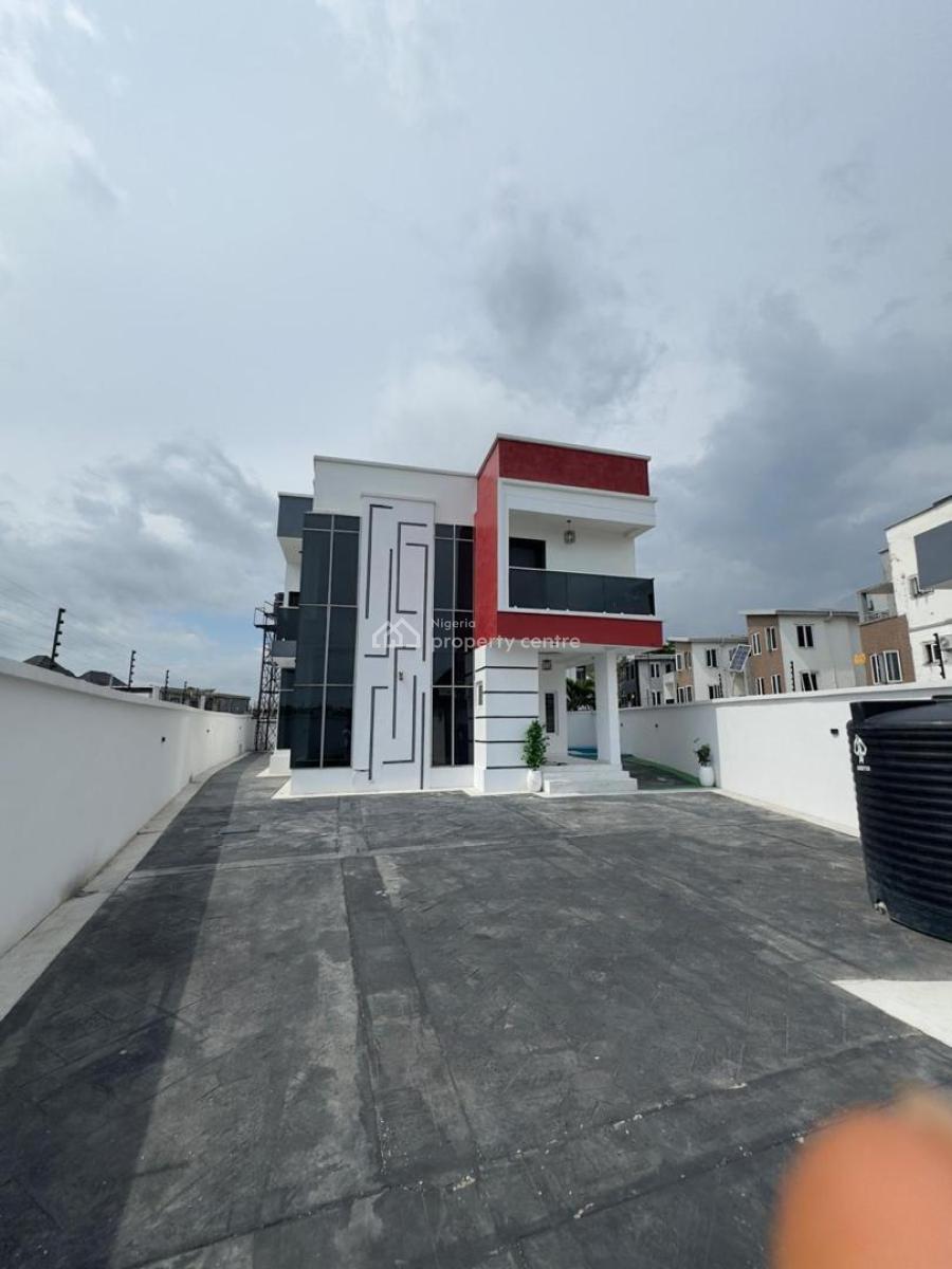 Brand New Self Serviced 5 Bedroom Det. Duplex Plus Bq and Swimming Poo, Chevron, Lekki, Lagos, Detached Duplex for Rent