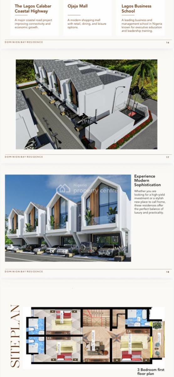 4-bedroom Terrace + Studio Apartment Beside The Charterhouse Lagos, Atican Beach, Lagos–calabar Coastal Road, Ojaja Mall, Blenco, Oniru, Victoria Island (vi), Lagos, Terraced Duplex for Sale