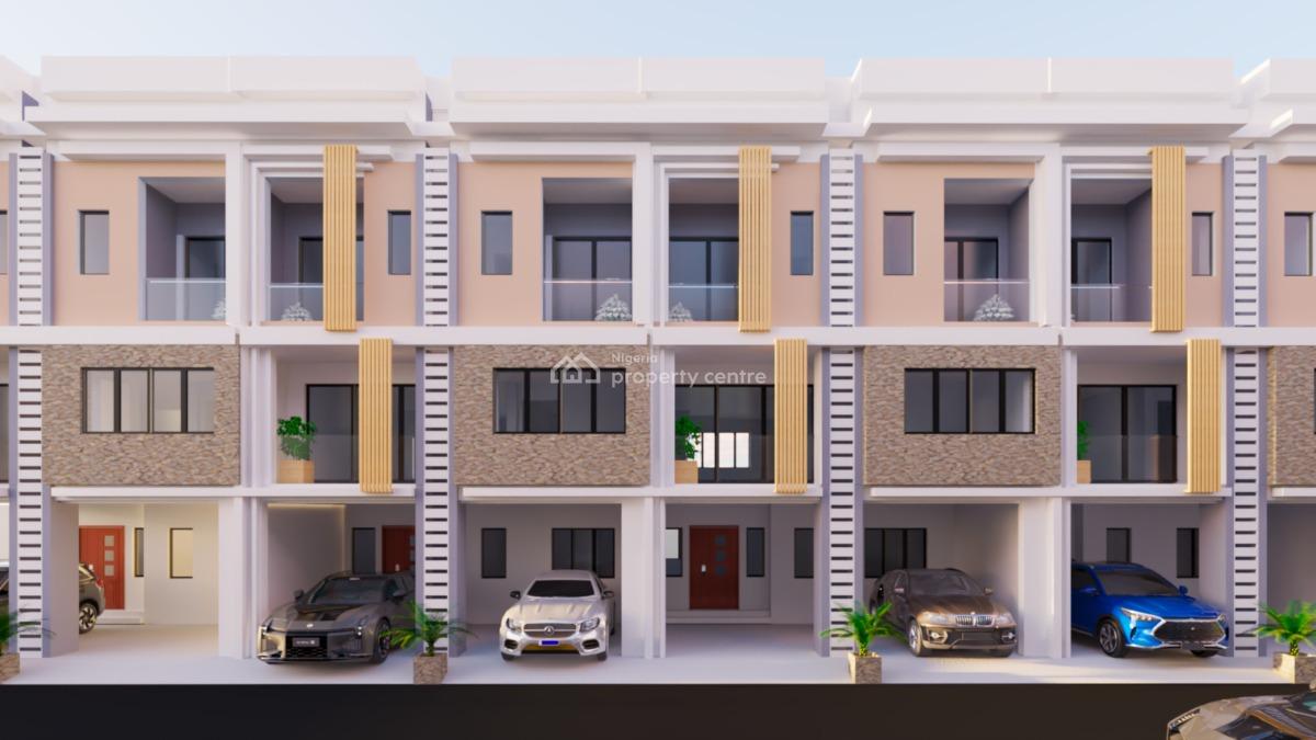 Well Located Off Plan Affordable 4 Bedroom Terraces, Providence Court, 1min of The Expressway, Awoyaya, Ibeju Lekki, Lagos, Terraced Duplex for Sale
