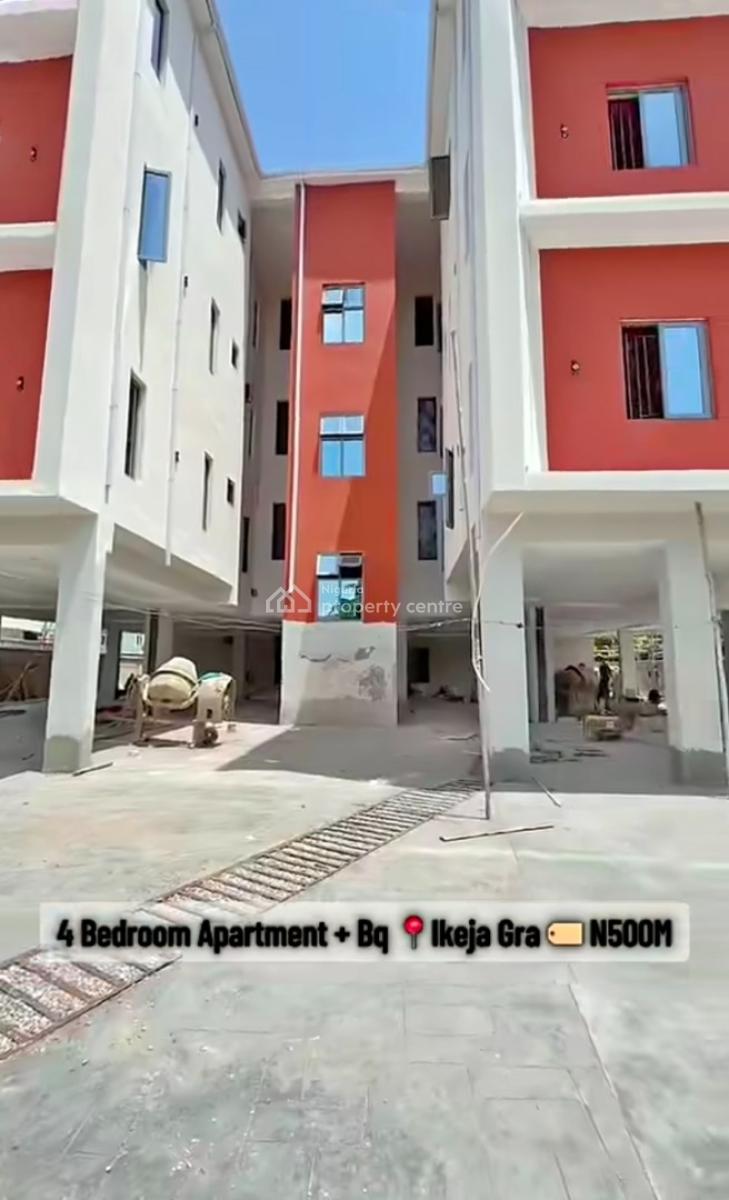 4 Bedroom Apartment with a Bq, Gym, Communal Pool and Elevator, Ikeja Gra, Ikeja, Lagos, Flat / Apartment for Sale