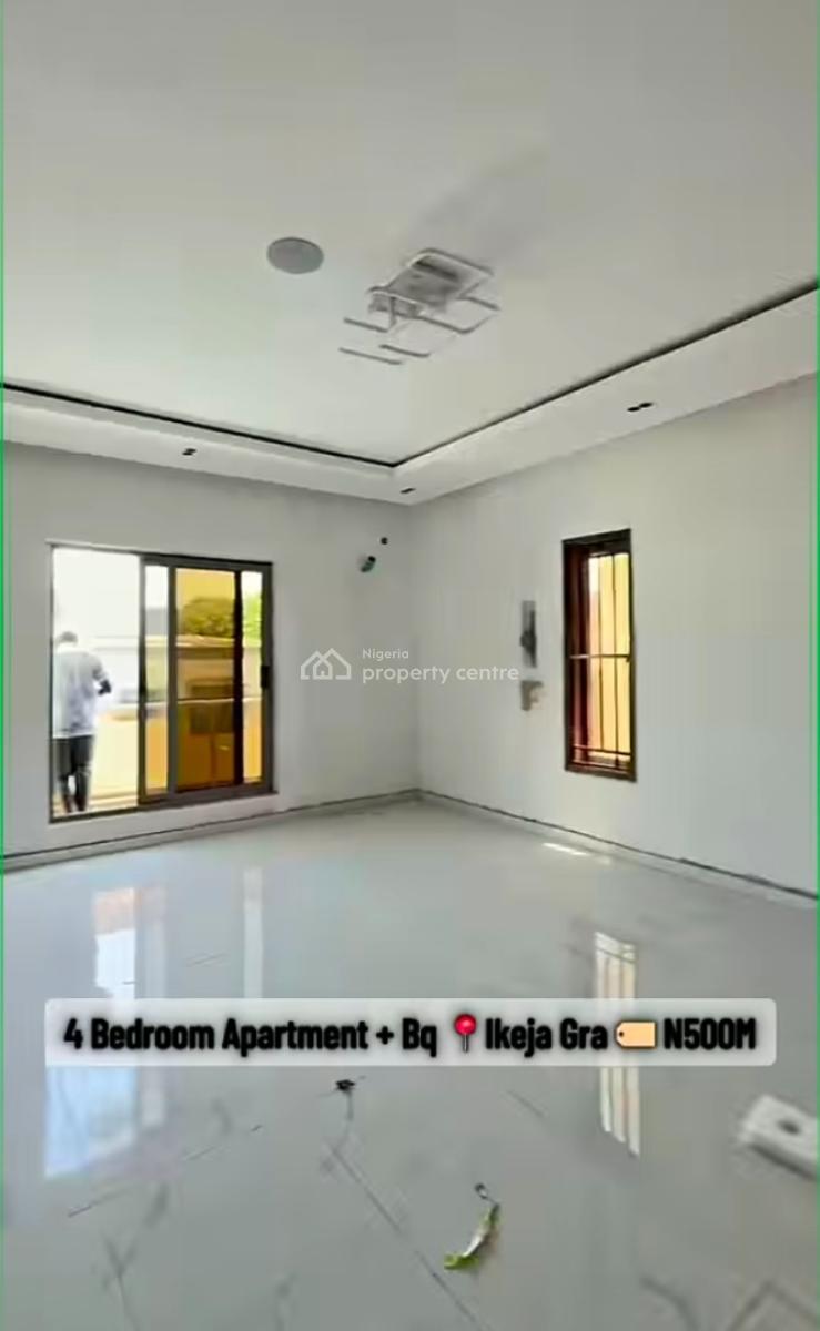 4 Bedroom Apartment with a Bq, Gym, Communal Pool and Elevator, Ikeja Gra, Ikeja, Lagos, Flat / Apartment for Sale